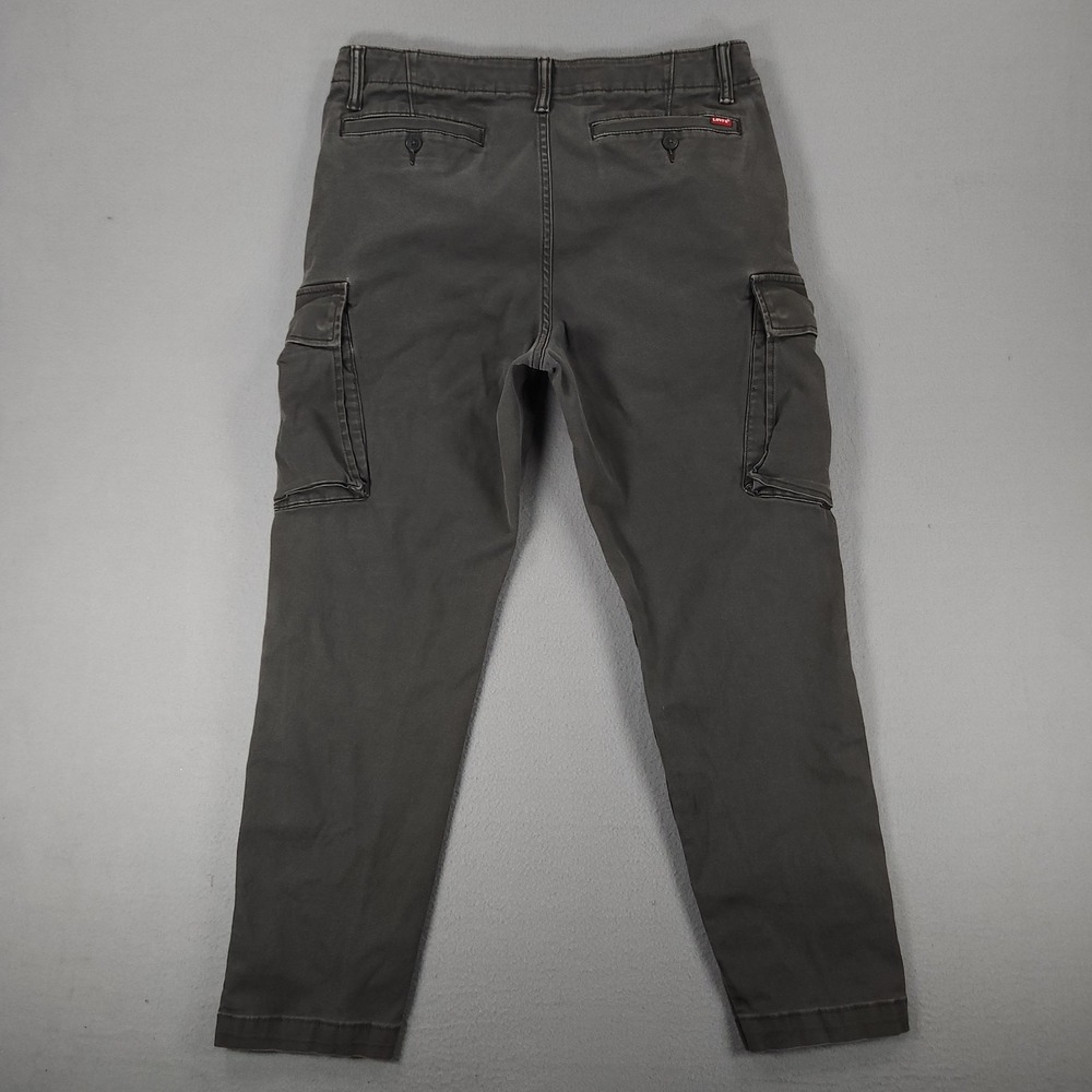 Levi's Men's Cargo Pants Gray Chino XX Standard Taper 5 Pockets 33x30 - Picture 7 of 13